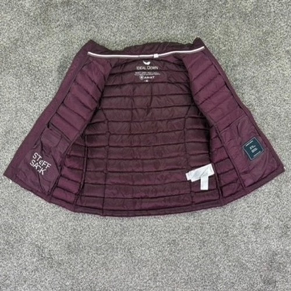 Ariat Ideal Down Vest Womens Medium Purple Puffer Packable Equestrian Zip Up - Picture 3 of 12